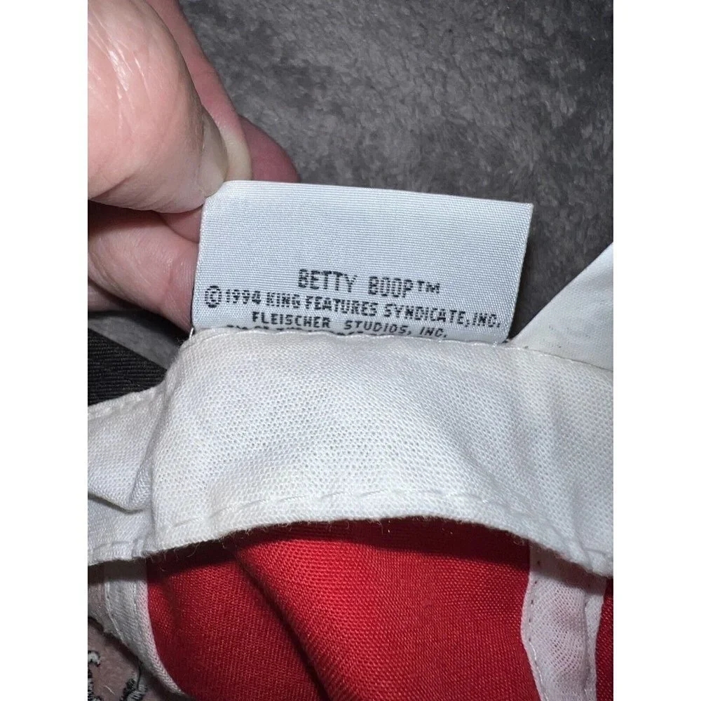 Vintage 1994 Accessory Networks BETTY BOOP Embroidered Snapback Baseball Hat